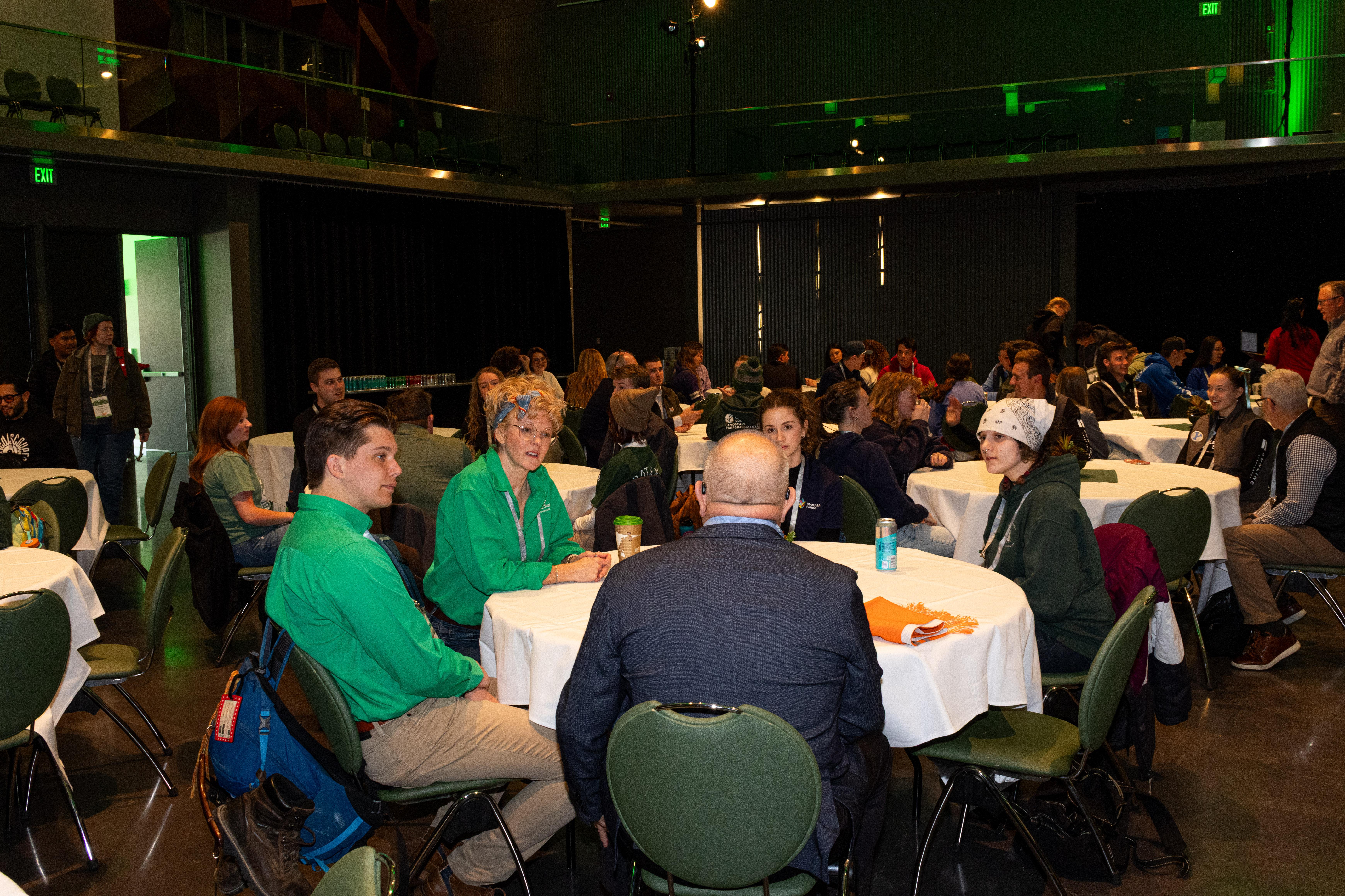 group at a table during the nclc networking breakfast